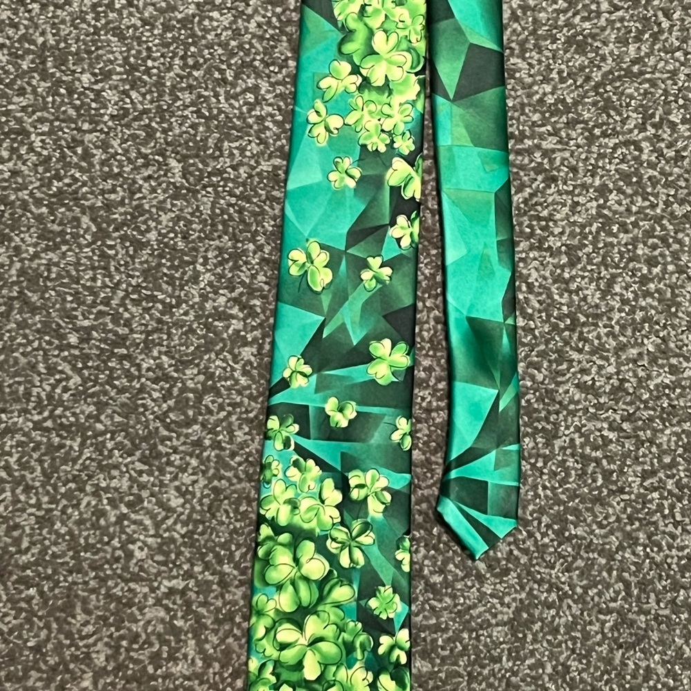J. Garcia Green Clover Necktie